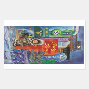 Alaskan Husky Kisses sticker