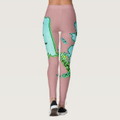Alaskan-kaart en feiten leggings (Achterkant)