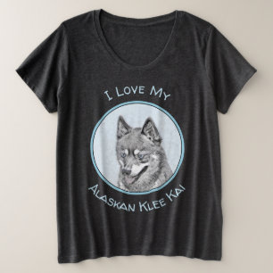 Alaskan Klee Kai Peinture - Cute Original Chien Ar