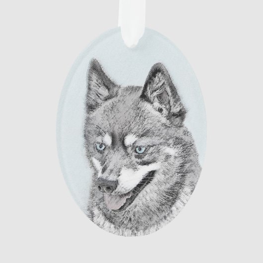 Alaskan Klee Kai Peinture - Cute Original Chien Ar (dos)