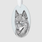Alaskan Klee Kai Peinture - Cute Original Chien Ar (devant)