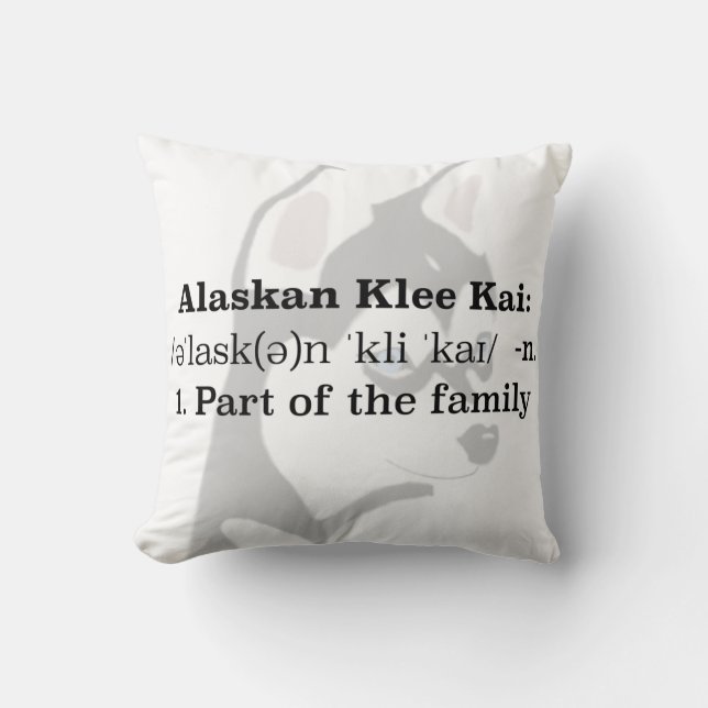 Alaskan Klee Kai Pillow Kussen (Voorkant)