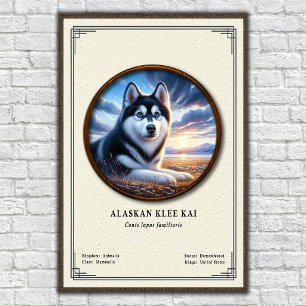 Alaskan Klee Kai Zoölogie Serie Poster