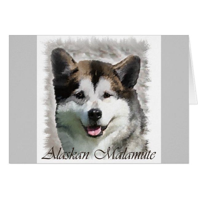 Alaskan Malamute Art Gifts (Voorkant Horizontaal)