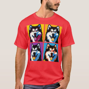 Alaskan Malamute Art Hondenliefhebbers T-shirt