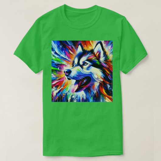 Alaskan Malamute Art TShirt (Design devant)