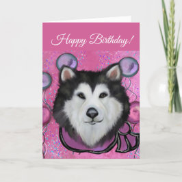 Alaskan Malamute Bedankkaart