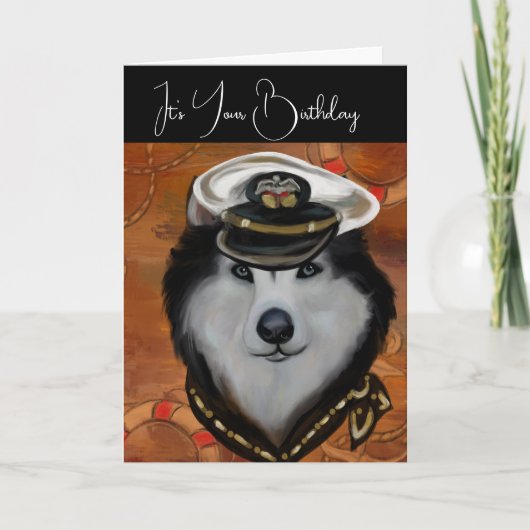 Alaskan Malamute Bedankkaart (Voorkant)