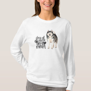 Alaskan Malamute - Blijf thuis bij de hond T-shirt