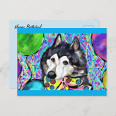 Alaskan Malamute Briefkaart (Voorkant / Achterkant)