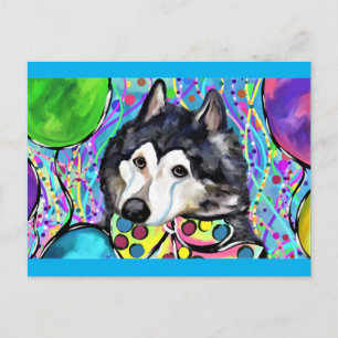 Alaskan Malamute Briefkaart
