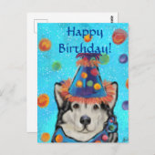 Alaskan Malamute Briefkaart (Voorkant / Achterkant)