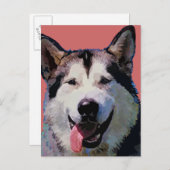 Alaskan Malamute Briefkaart (Voorkant / Achterkant)