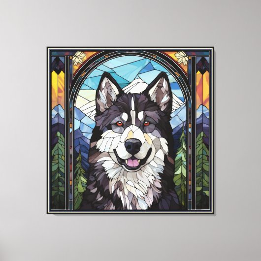 Alaskan Malamute Canvas Art (Voorkant)