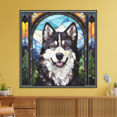 Alaskan Malamute Canvas Art (Insitu (Woonkamer))