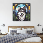Alaskan Malamute Canvas Art (Insitu (Slaapkamer))