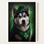 Alaskan Malamute chien en robe de fête St. Patrick (Dos)