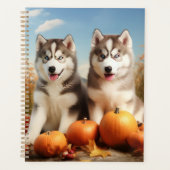 Alaskan Malamute Chiot Automne Citrouille délice (Devant)