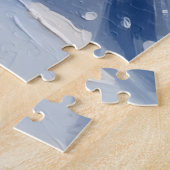 Alaskan Malamute Christmas Red Truck Holiday Legpuzzel (Zijkant)