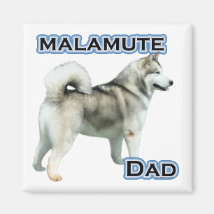 Alaskan Malamute Dad 4 - Magneet