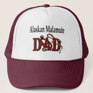 Alaskan Malamute Dad Apparel Trucker Pet