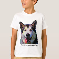 Alaskan Malamute Dazzling "Kiska" Boys T-Shirt