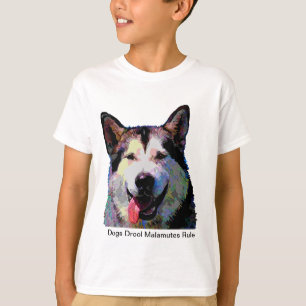 Alaskan Malamute Dazzling "Kiska" Boys T-Shirt
