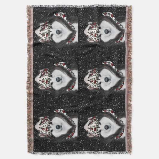 Alaskan Malamute Deken (Voorkant Verticaal)