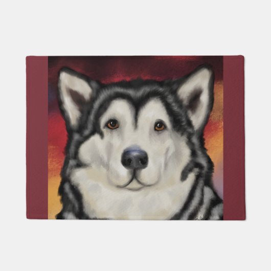 Alaskan Malamute Deurmat (Voorkant)