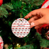 Alaskan Malamute Dog Breed Christmas Stars Keramisch Ornament