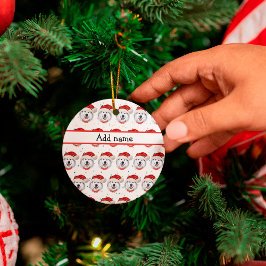 Alaskan Malamute Dog Breed Christmas Stars Keramisch Ornament