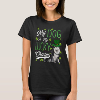 Alaskan Malamute Dog Mijn Dog is mijn Lucky Charm T-shirt