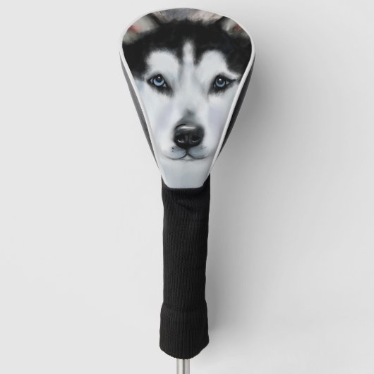 Alaskan Malamute Engel Golfheadcover (Voorkant)