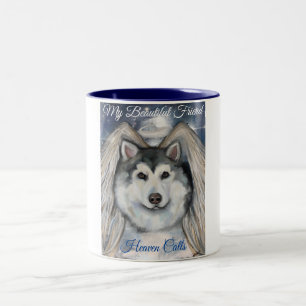 Alaskan Malamute Engel Tweekleurige Koffiemok
