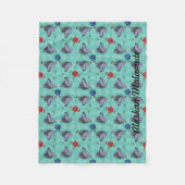 Alaskan Malamute Fleece Deken (Voorkant)