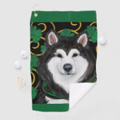 Alaskan Malamute Golfhanddoek (Insitu)