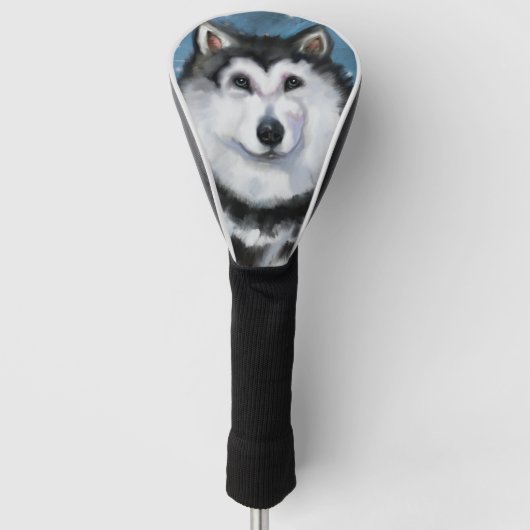 Alaskan Malamute Golfheadcover (Voorkant)