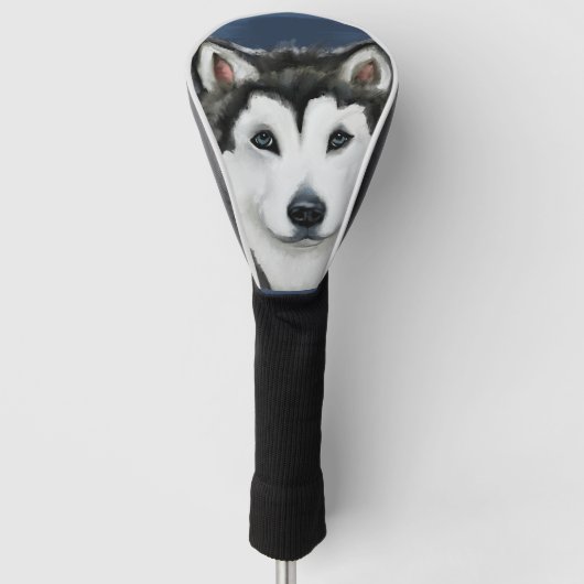 Alaskan Malamute Golfheadcover (Voorkant)
