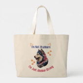 Alaskan Malamute Grote Tote Bag (Achterkant)