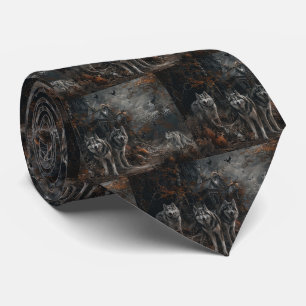 Alaskan Malamute Halloween Nacht Hondensnoepje Stropdas