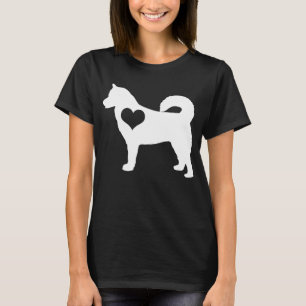 Alaskan Malamute Heart Dark T-Shirt