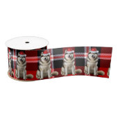 Alaskan Malamute Holiday Plaid Funny Dog Christmas Lint (Spoel)