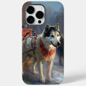 Alaskan Malamute Kerst Feestelijke Periode Case-Mate iPhone Case (Achterkant)