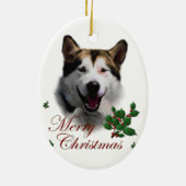 Alaskan Malamute kerstArt Ornament (Achterkant)