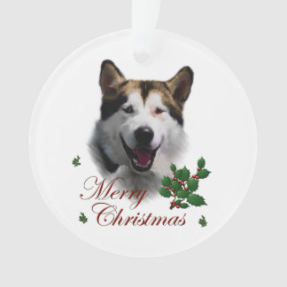 Alaskan Malamute kerstArt Ornament