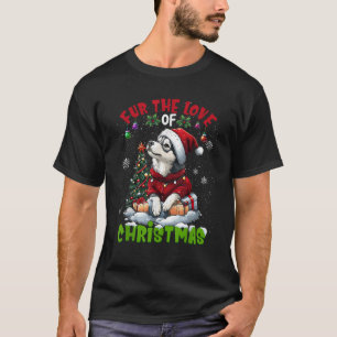 Alaskan Malamute Kerstboom Decoraties Hond Lie T-shirt