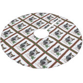 Alaskan Malamute Kerstmis Kerstboom Rok (Gekanteld)