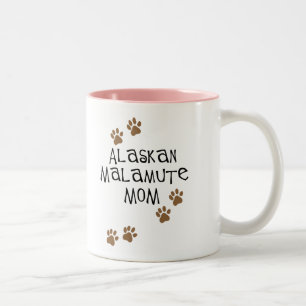 Alaskan Malamute Ma t-shirts & cadeautjes Tweekleurige Koffiemok