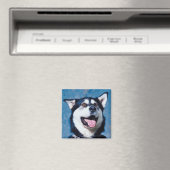 Alaskan Malamute Magnet Magneet (Insitu (Vaatwasser))
