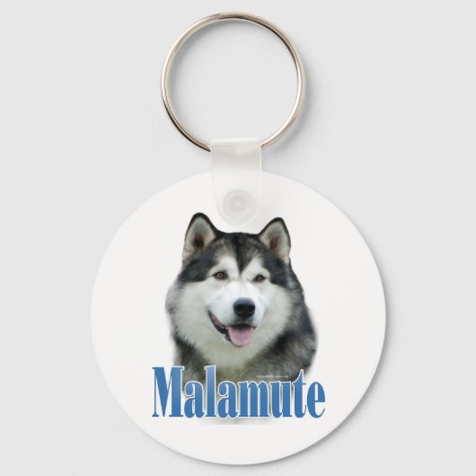 Alaskan Malamute Naam Sleutelhanger (Voorkant)